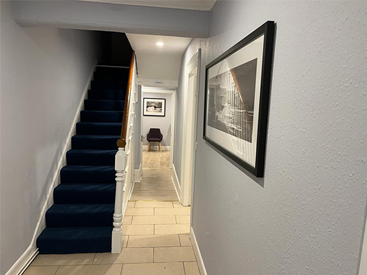 Orofacial Pain Clinic hallway and stairs